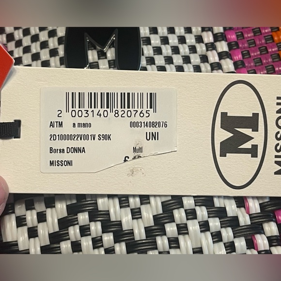 MISSONI 🎁CHRISTMAS SALE 🎁 Tote Bag—woven-stripe bag—NWT - Picture 16 of 17